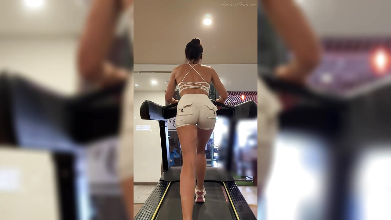 Tight Shorts Gym Workout with Back and Booty Focus