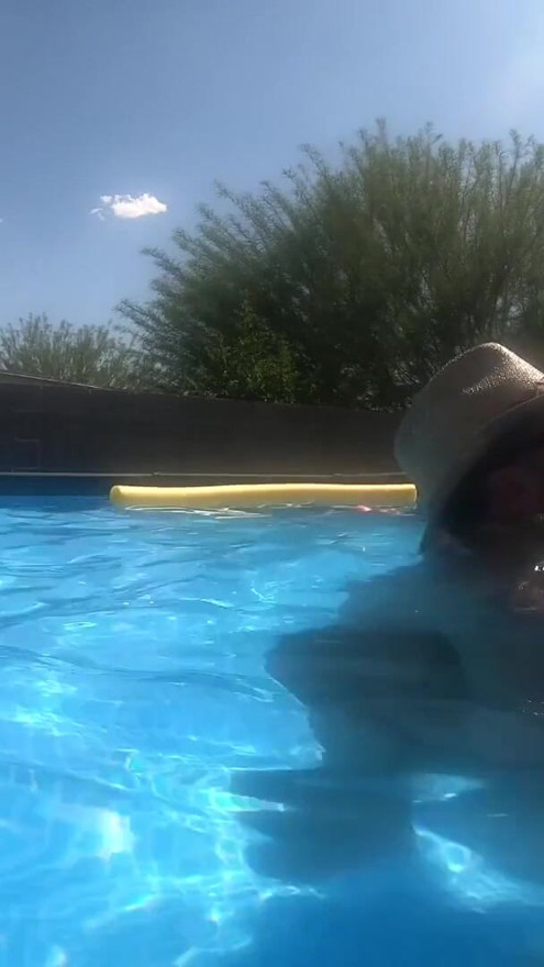 Pregnant Sex in the Pool Outside | Clip 1