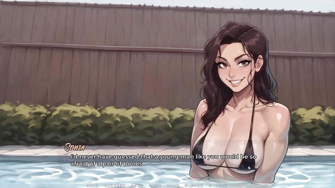 Η νέα μου φίλη ταμπού Hentai παιχνίδι Ep.52 έπιασε το βυζιό του γείτονά μου MILF στην πισίνα ακριβώς δίπλα στη μητριά μου!