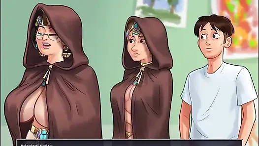 Cerita musim panas - aku melukis kepala sekolah bugilku di kampus saat dia... Xxx