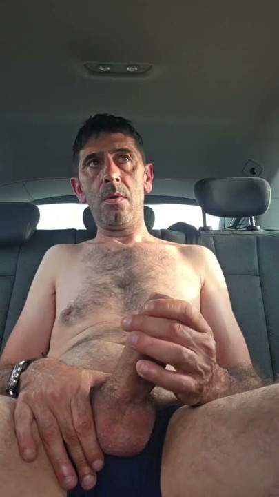 Straight guy masturbates in the car in underpants | Clip 3