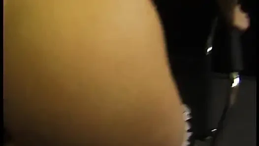 Spex brunette sucking cock and getting doggystyled in pov