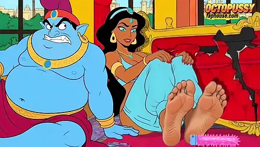 Futanari. Princess Jasmine Girl with a Big Dick. Porn Aladdin Series.