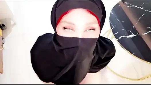 Yarak emerek tesettürlü seks yüzüne geliyor