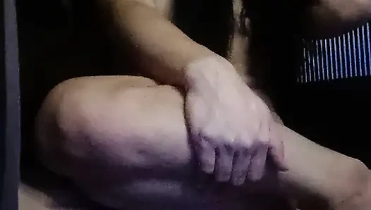 Here comes the queen again, she waited patiently for daddy.