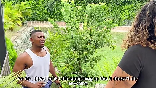 I cheat on my cuckold husband with my young BBC gardener. We fuck in public while he's not at home!