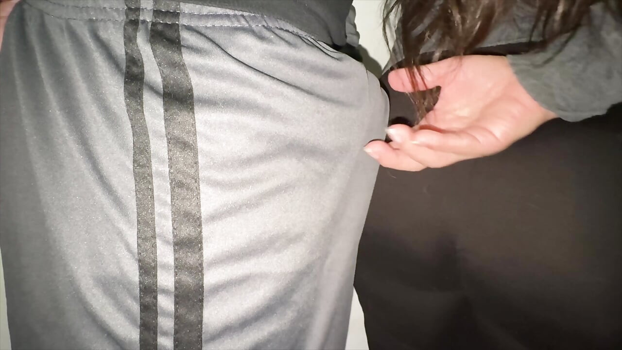 She Grabs a Stranger's Dick