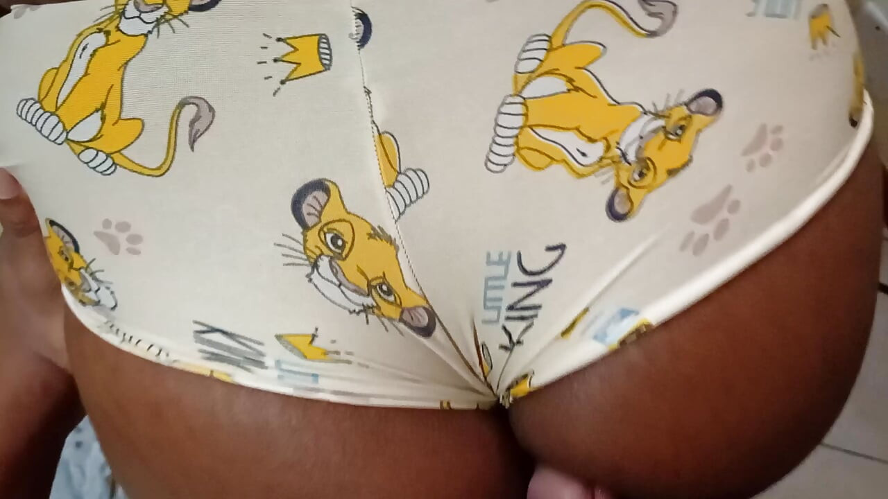 I rubbed my cock on the hot brunette's ass