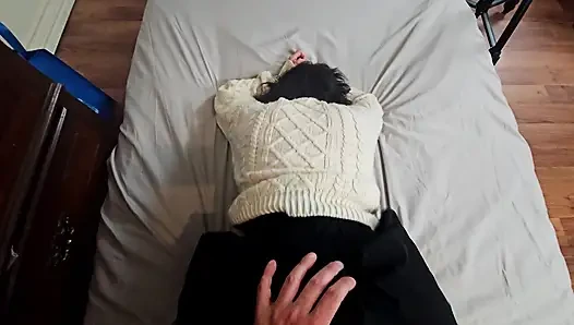 Cum in me! Petite Cutie begs for creampie from Big cock!!