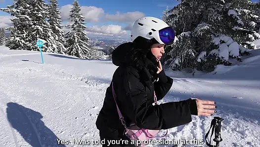 Ski Instructor Fucks Sexy Tattooed Girl In Doggy Style After Lessons