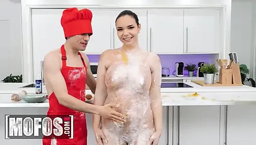 MOFOS - Stunning Sofia Lee Asks Chef Jordi For Cooking Tips And Gets A Very Hands-On Lesson