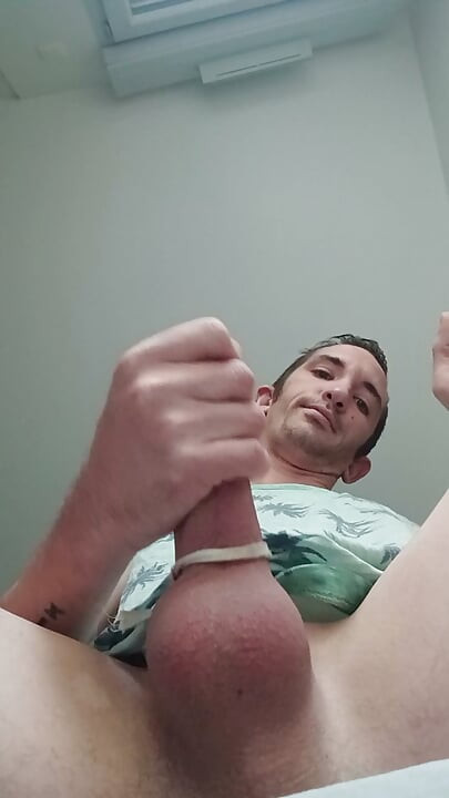 XXL penis of a young guy with his big cumshot