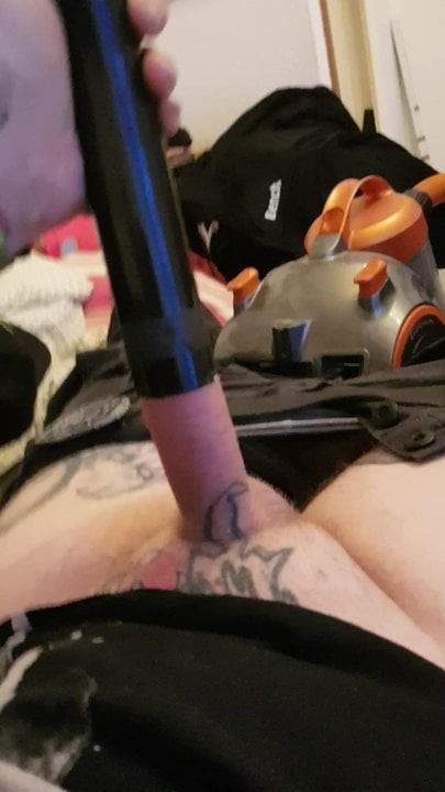Vacuum cleaner masturbation