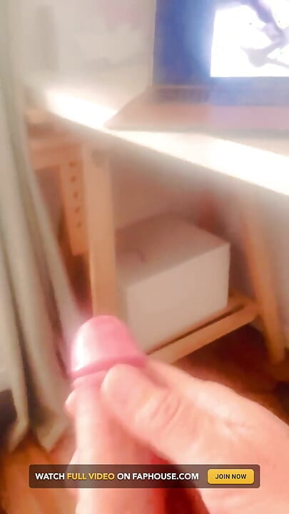 Watching Asian Trans Porn and Stroking My Cock