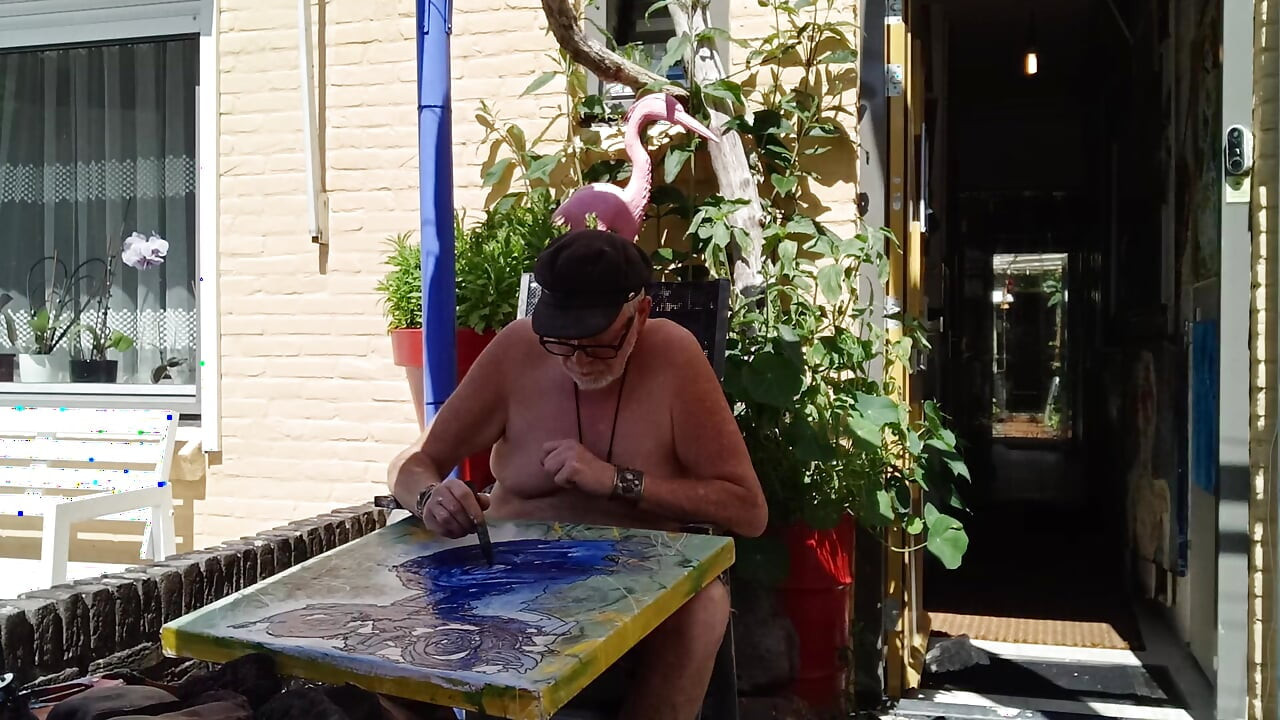 Pictor olandez de artă... nu în pielea goală