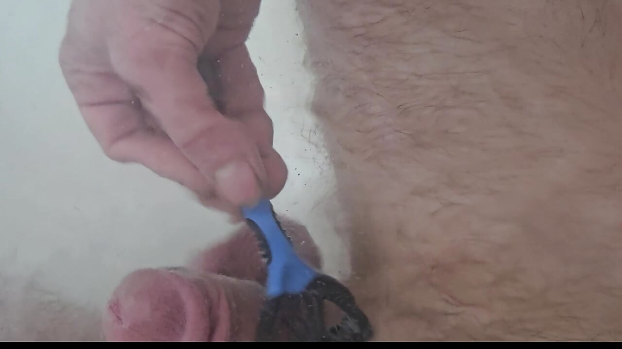 College Student Shaving and Bathing