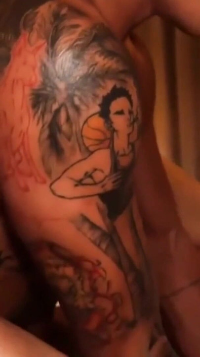 Emotional moment from "Blindfolded Fucked Deep and Hard, Tattooed Asian Delivers Cum Swallow Finish"