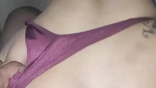 Brunette Feels Horny When Giving Her Ass