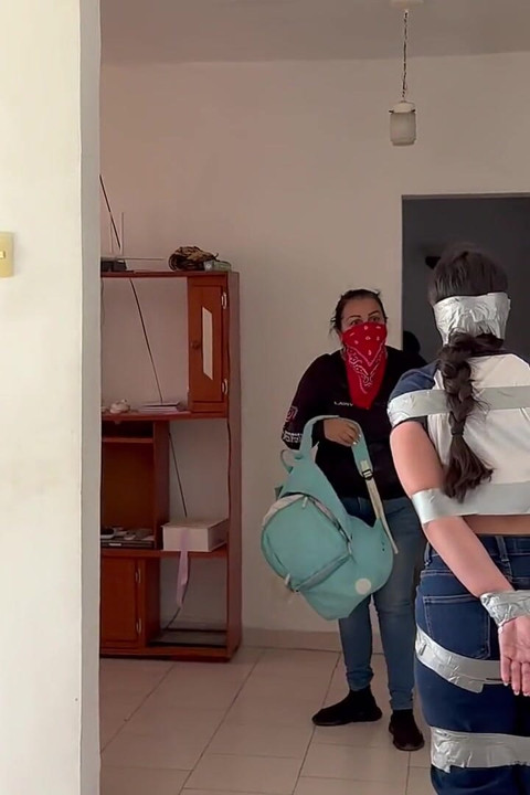 Fantasizing 18-year-old Taped & Gagged by Masked MILF