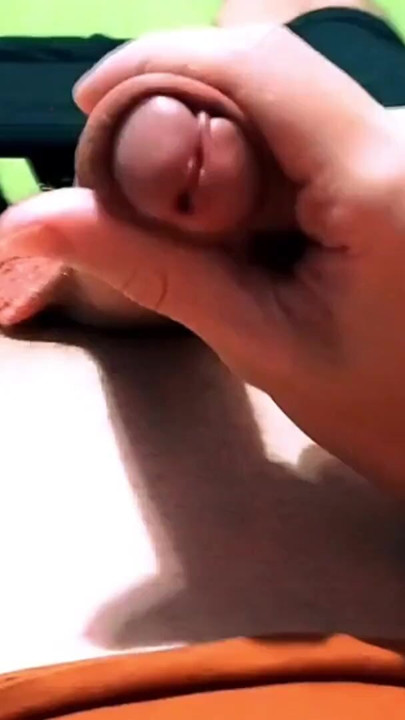The guy is jerking off hard to cum with sweet sperm | Clip 1