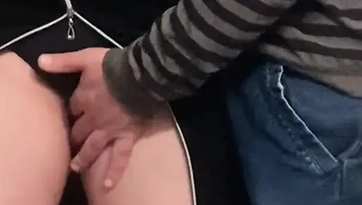 Omg!!! Stranger in Crowded Subway - Pussy Fingering
