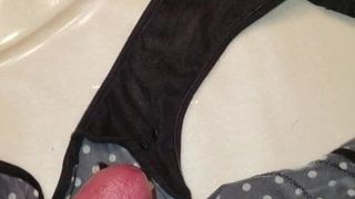 cumming on my girlfriends step moms panties.