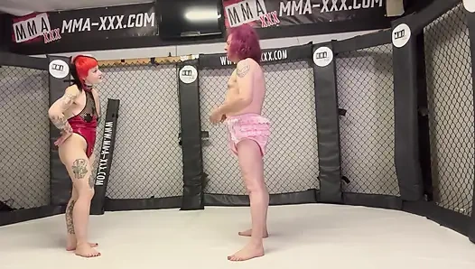 Pvc ibu tiri menyiksa banci di kandang mma - kontrol paha & penghinaan