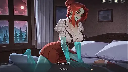 Hotel tales ürkütücü hentai oyunu ep.5 ghost barmen kovboy kız tarzında azdırıyor!