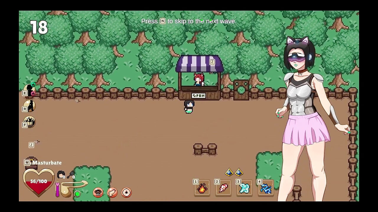 Femboy Survival [ Futanari Hentai Game ] Ep.5 Trans Gangbang în aer liber cu rimmjob și sex anal!