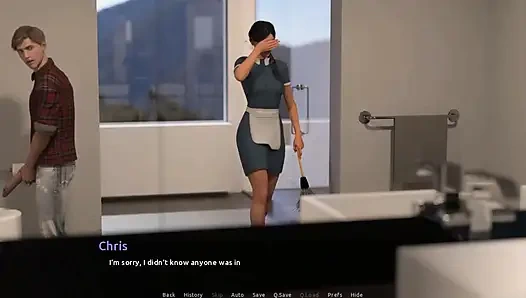 The visit: very big cock, and a massive facial cumshot in a clothing store ep.9