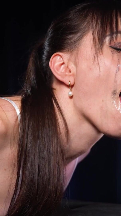 NO HANDS Sloppy Deepthroat Leads a Big Load On My Face | Clip 3