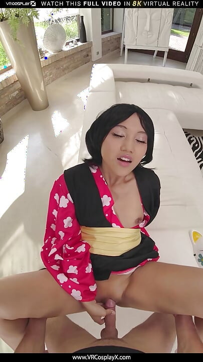 Vrcosplayx 恶魔杀人 Mai Thai 作为 Yaiba Makomo 变得热辣和好色，因为她很危险 第 2 部分