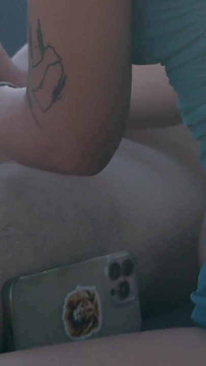 Super sexy and hot real redhead masturbates on open terrace under the sun spreads legs and gives an oily handjob | Clip 3