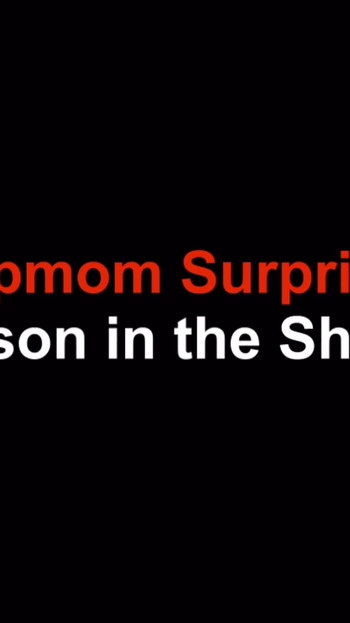 Stepmom Danni Jones Surprises Stepson in the Shower