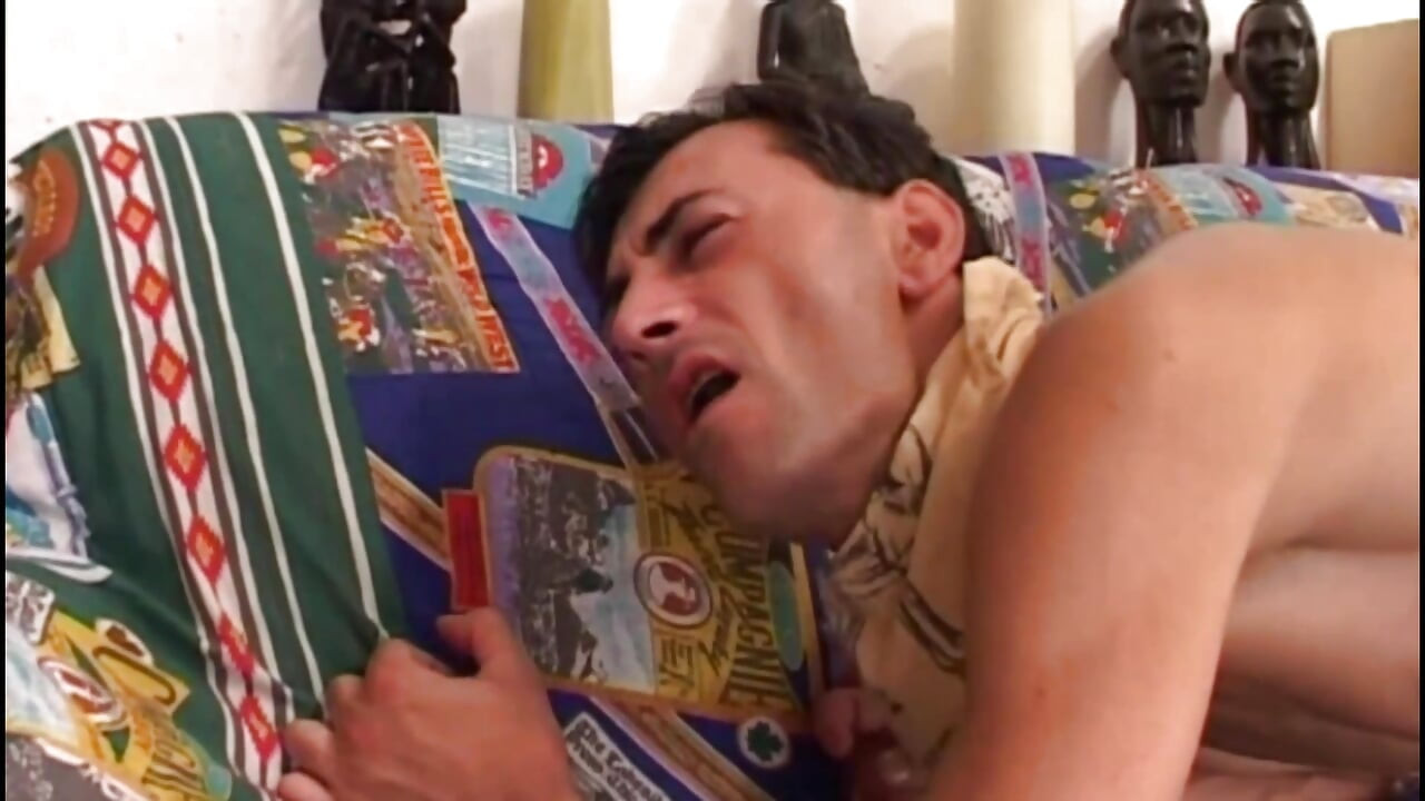 He Gets Fucked in the Ass by the Tranny Then He Fucks Him in the Ass and Cums on His Tits
