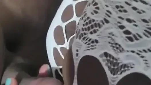 A hot masturbation with the breasts young bbw