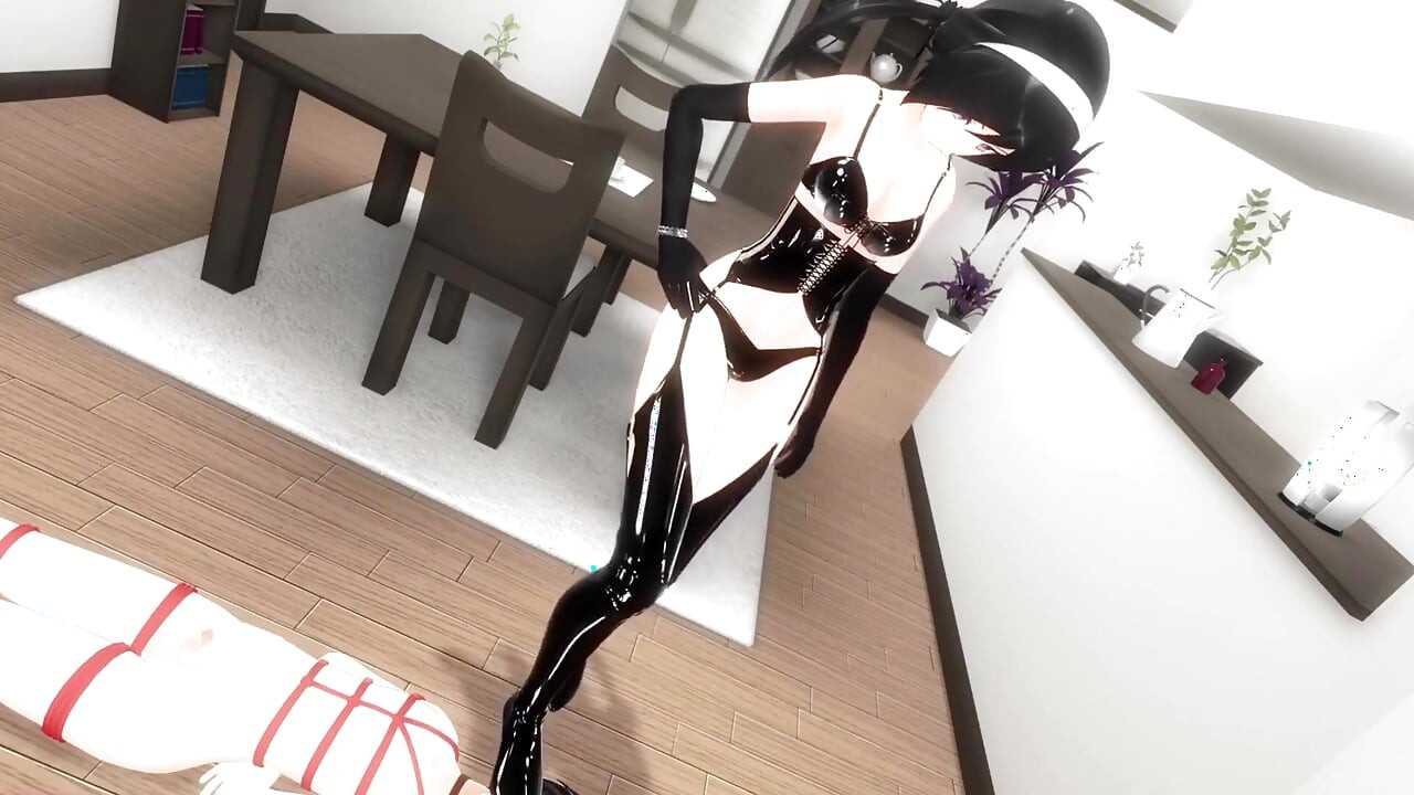 Cewek dengan sepatu hak tinggi di balik sepatu hak tingginya - pov 3d hentai