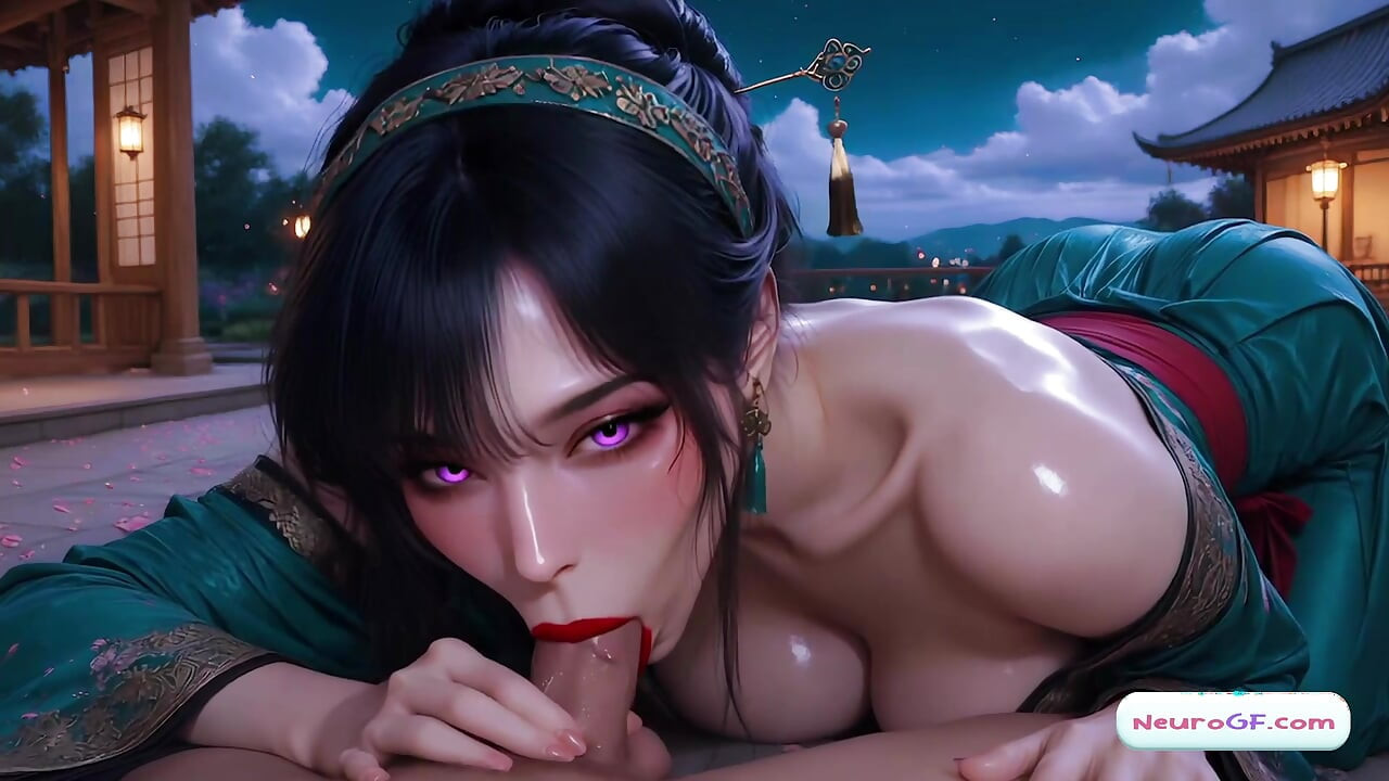 Kimono-sex mit diesen dicken titten ist so heiß - AI