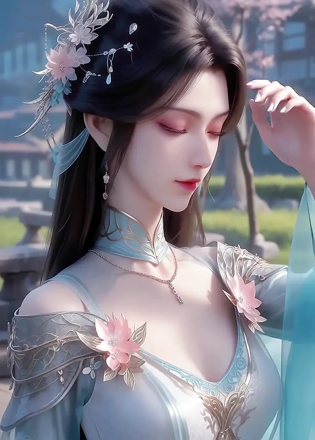 Big fairies walk the catwalk in the temple