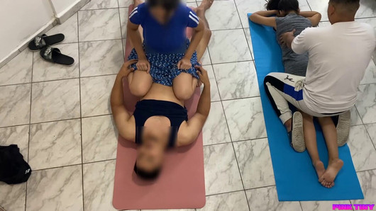 My husband and I do a couples massage but I ride the client and my husband pretends to be the one who doesn't see but he