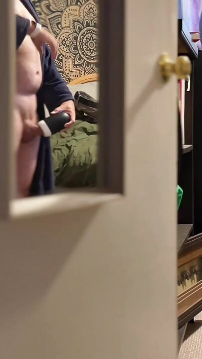 Caught him watching porn using his toy