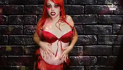 Demoness'ten asla boşalmamaya lanet olsun! Şimdi son orgazmını yap, eğer yapabilirsen