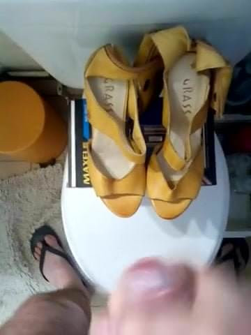 cum on my girlfriend shoes 5#