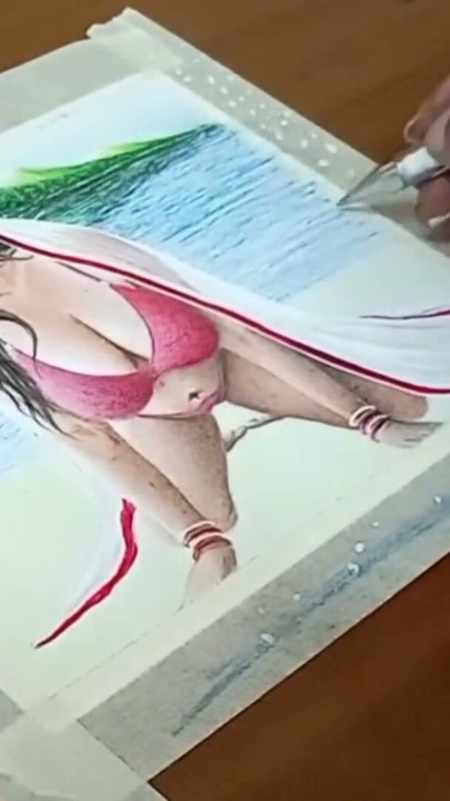 Erotic Art Or Drawing of A Hot Sexy Desi Indian Milf Bengali Bhabhi or Woman Fucking around Outdoors | Clip 2