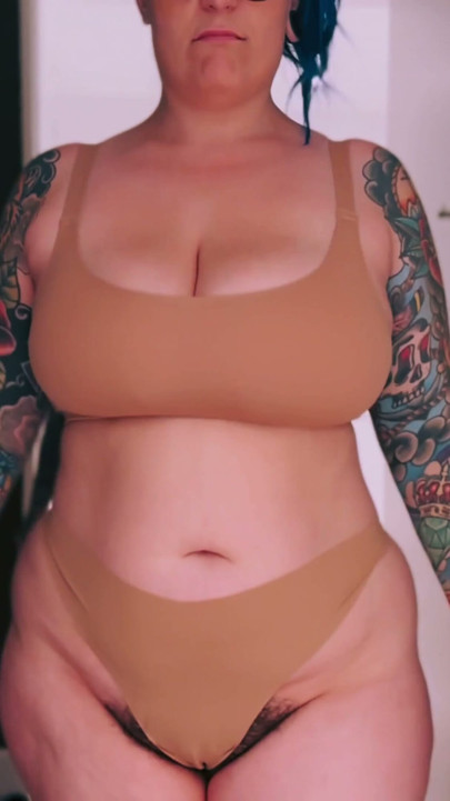 Curvy British MILF Tries On Sexy SHEIN Lingerie Tattooed & Busty PART TWO | Clip 3