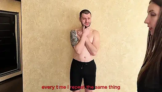 Leather Goddess Whipping & Breast Sucking Punishment POV