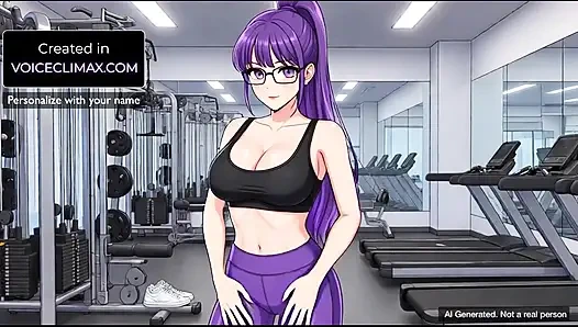 Сексуальная женщина в спортзале унижает вас и смеется над Failed Workouts в спортзале и дает вам женское доминирование, приказы и инструкции по дрочке
