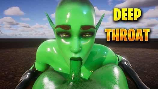 SWEET BLOWJOB INTENSE DEEP THROAT (Wild Life) 3D HENTAI GAME