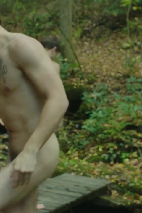 Blake tied to a bridge
