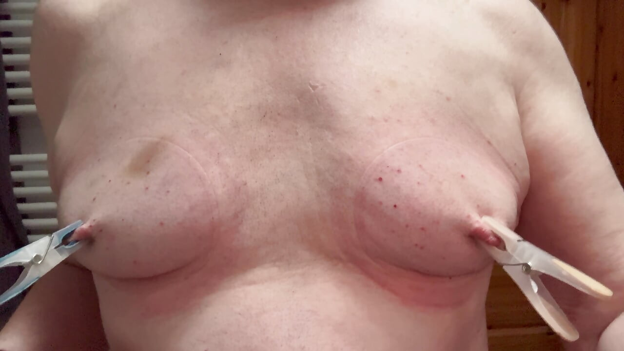 Pumping my Boobs Big and Horny